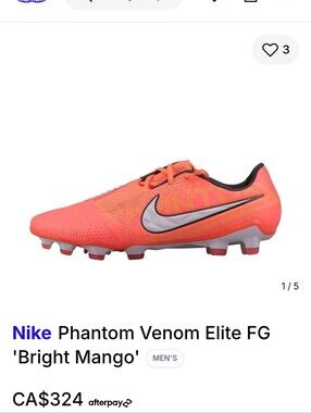 Women's Nike Phantom Venom Elite Rare Soccer Cleats - Size 7.5 NWT